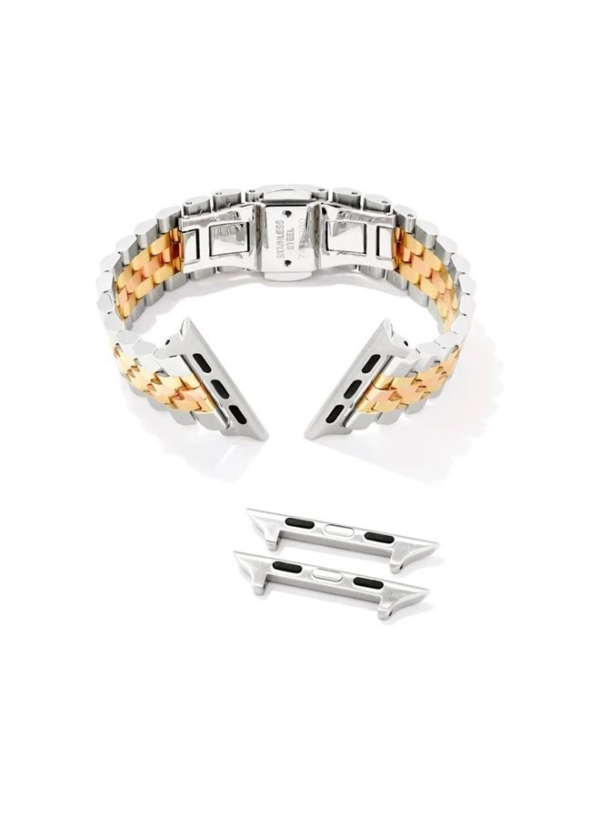 20mm Alex 5 Link Watch Band for Apple Watch Series 1-8 and Samsung Galaxy Watch