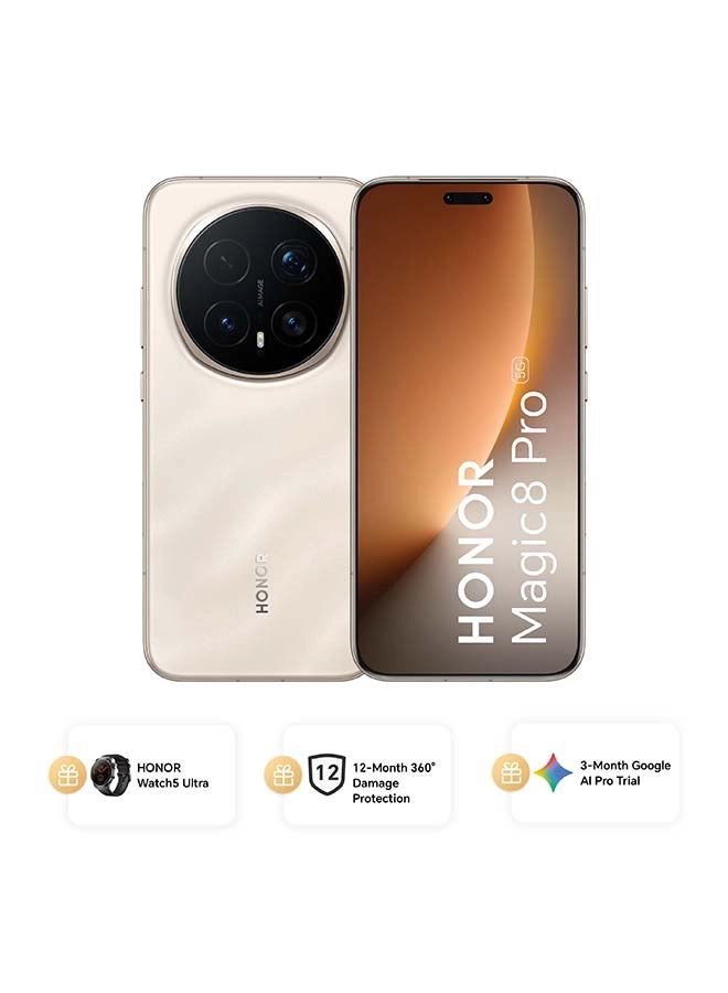 Honor (Pre-order) Magic8 Pro + Watch 5 Ultra + 3 Month Google AI Pro + 12 Month Damage Protection - 16 GB 1 TB