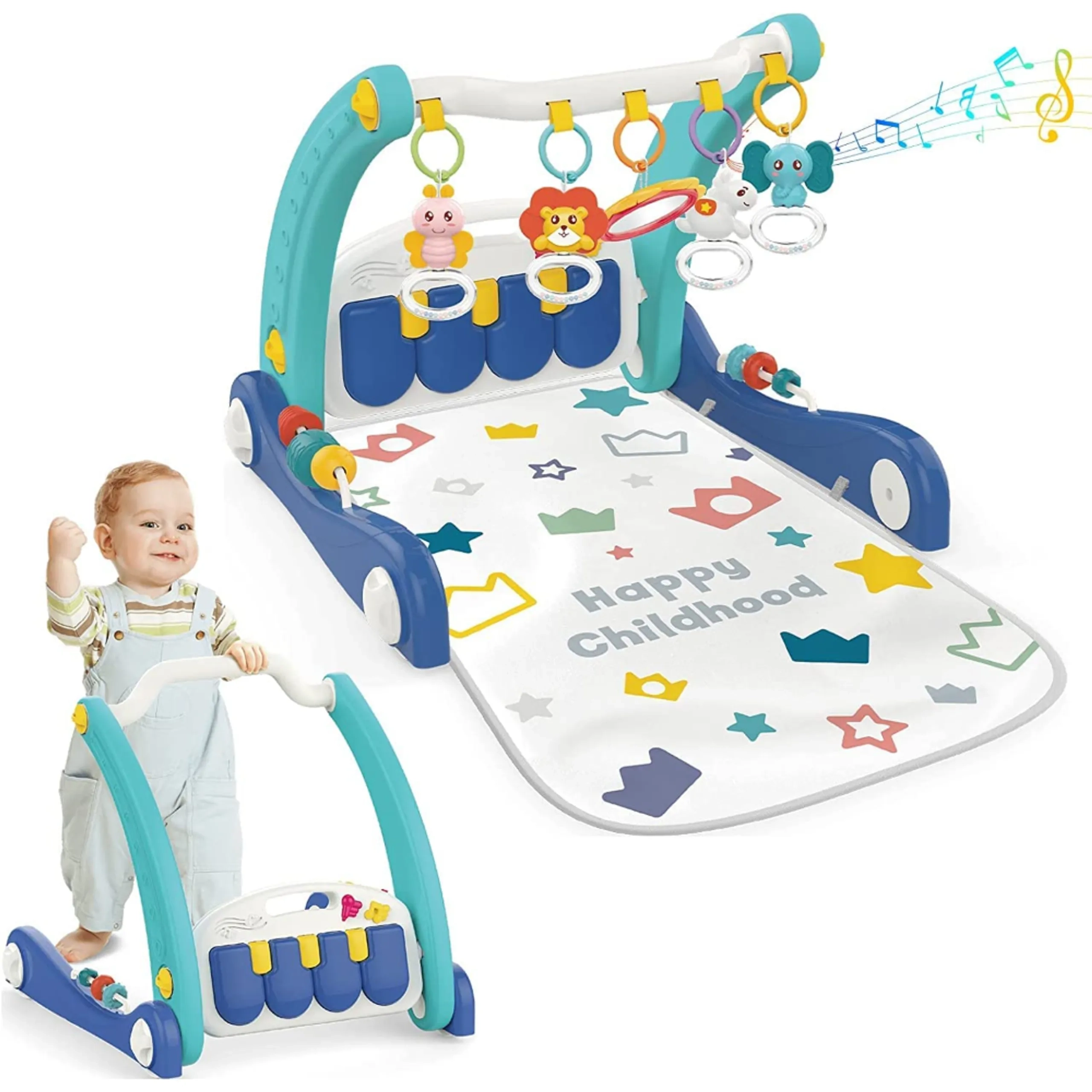 huanger Baby Play Gym & Learning Walker - Suitable for 3 months & above