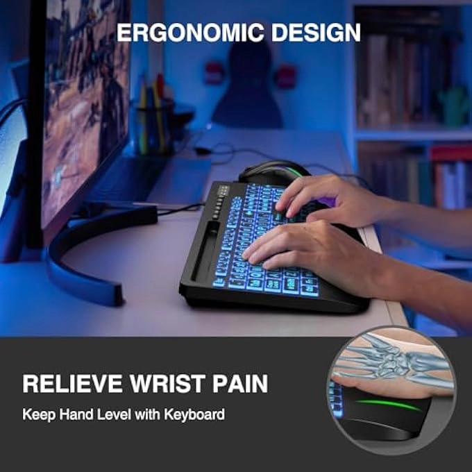 LARGE PRINT BACKLIT KEYBOARD