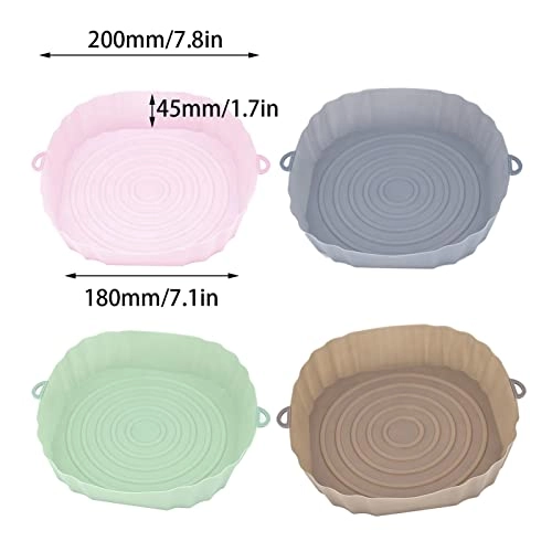 Air Fryer Basket - Food Grade Silicone 5 Pcs
