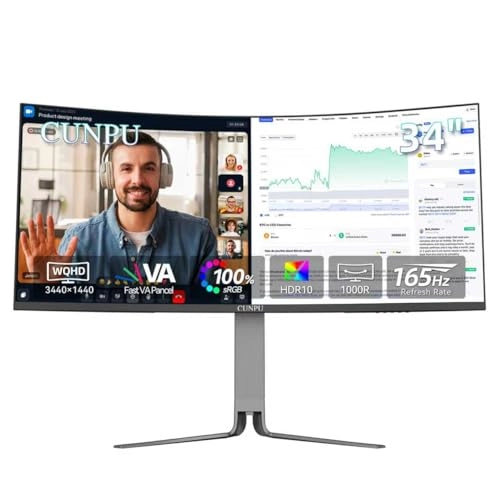 Ultrawide Curved Monitor - 3440x1440 34 Inch