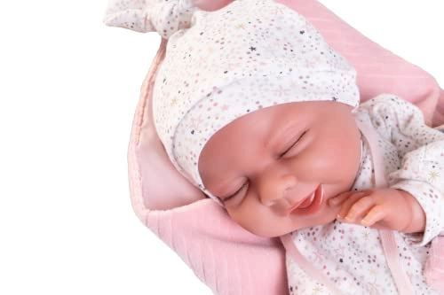 Lluna Reborn Baby Doll - 33cm Vinyl 705g Ages 3+