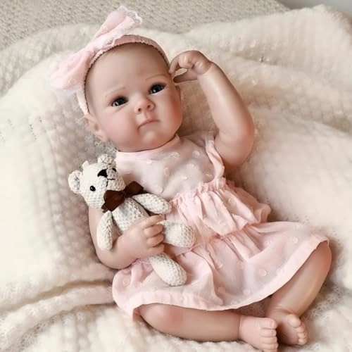 Bettie Reborn Baby Doll - 18 inch Silicone Vinyl Girl Ages 3+