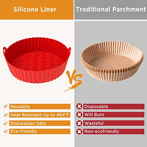 Silicone Air Fryer Liner - Silicone 2-Pack