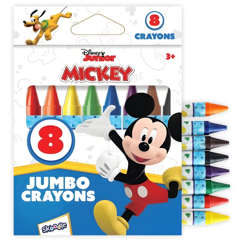Mickey Jumbo Crayons - 8pcs
