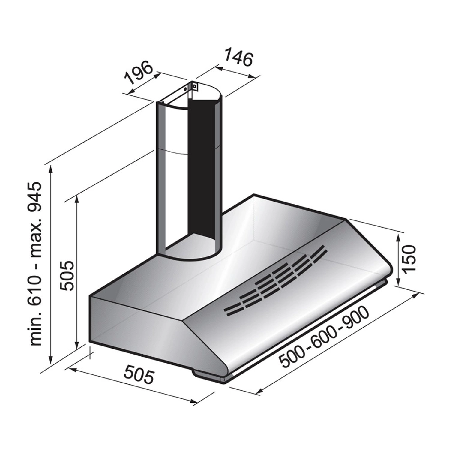 SMH90CIX - 330 cubic metre per hour 900 millimeter