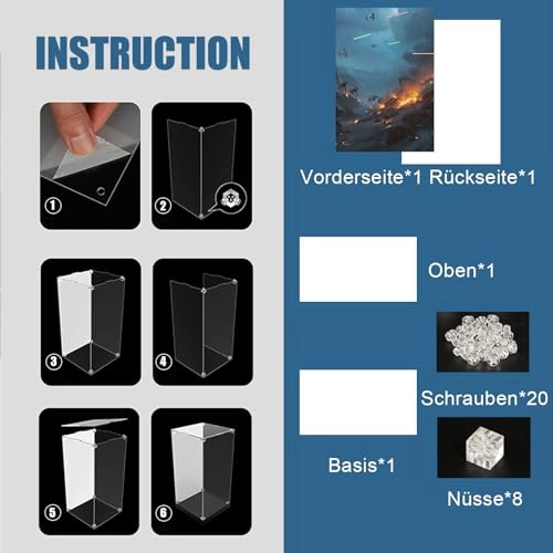 Acrylic Display Case for LEGO 75417 AT-ST Walker