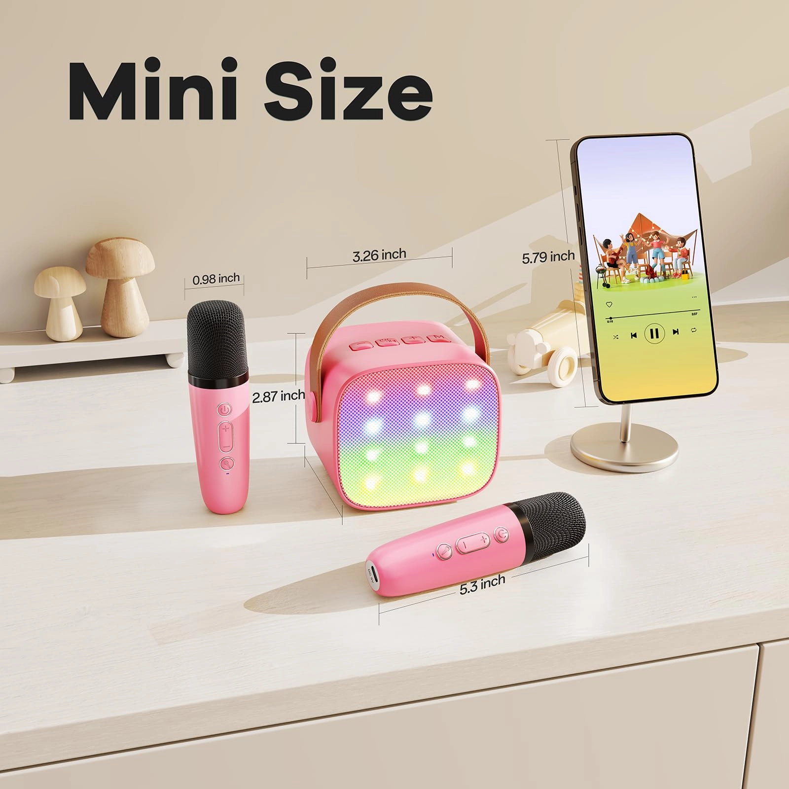 Karaoke Machine - 2 Wireless Microphones
