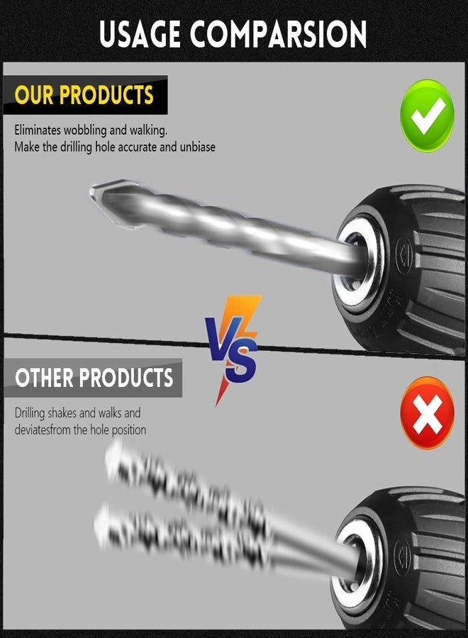 Drill Bits - Cemented Carbide 4Pcs 6mm/8mm/10mm/12mm