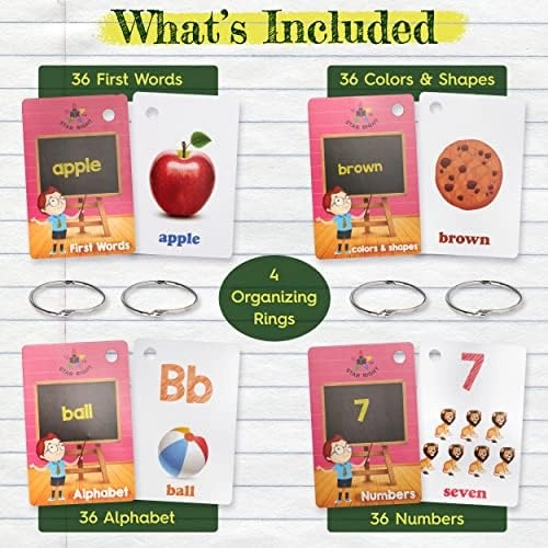 Flash Cards - Pre K - K 4 pieces