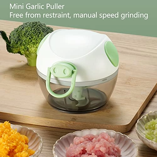 Manual Garlic Chopper - Mini Green