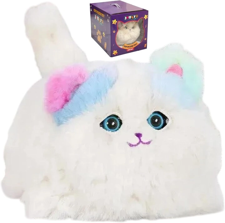 Jollyza Toys Realistic Plush Cuddle Cat Toy - 2 years+