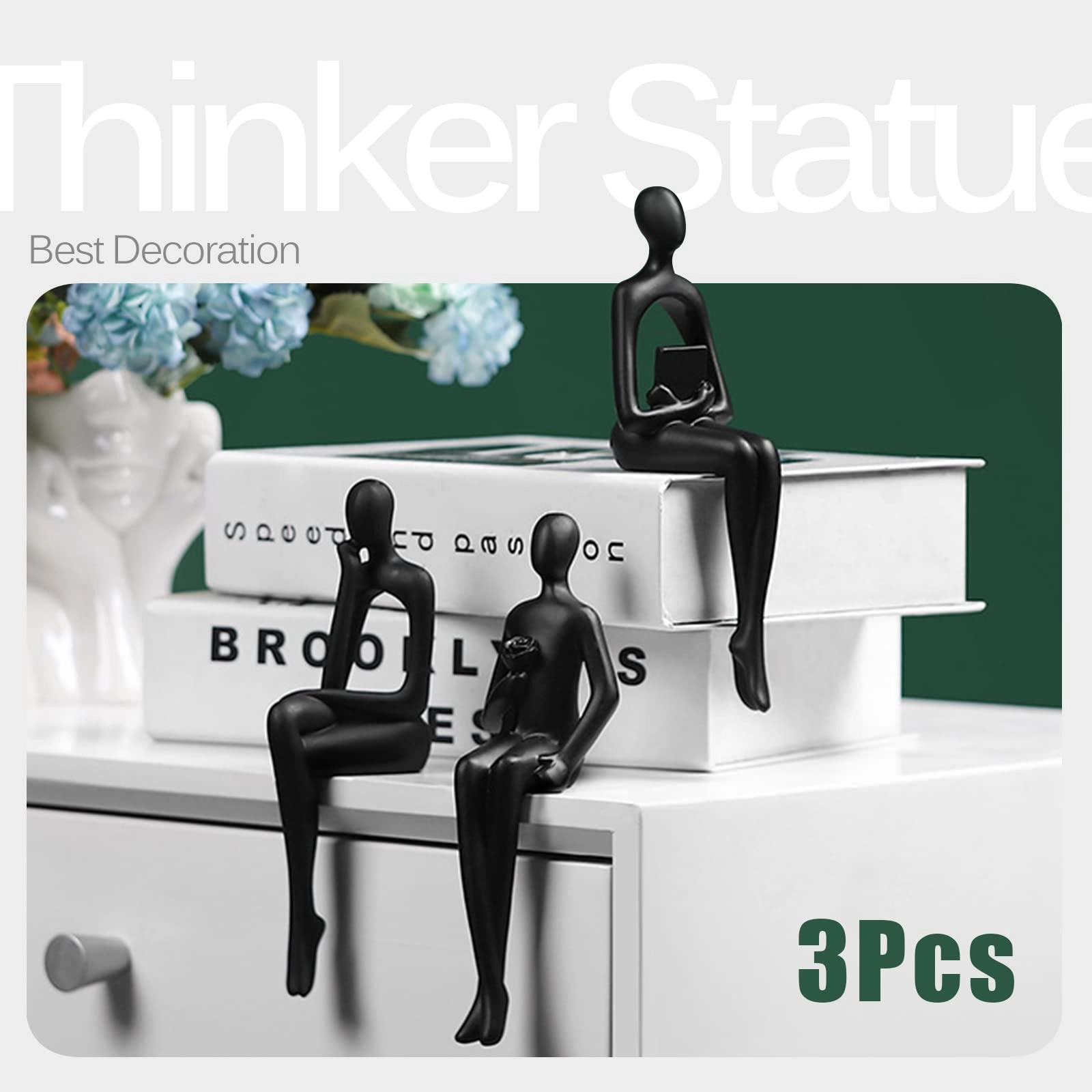 Thinker Statues - Resin