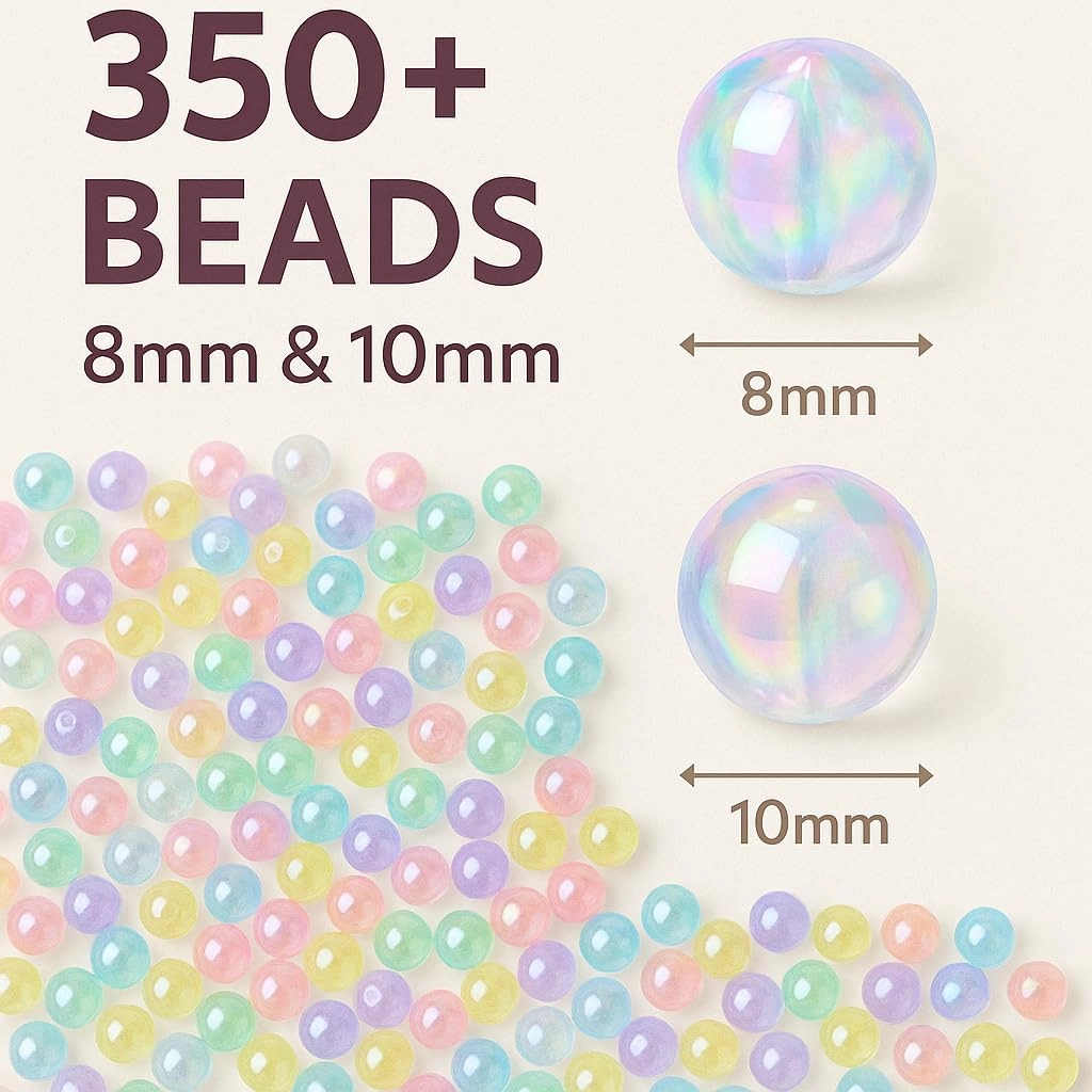 Bracelet Making Kit - 12 Types 10m Elastic Thread