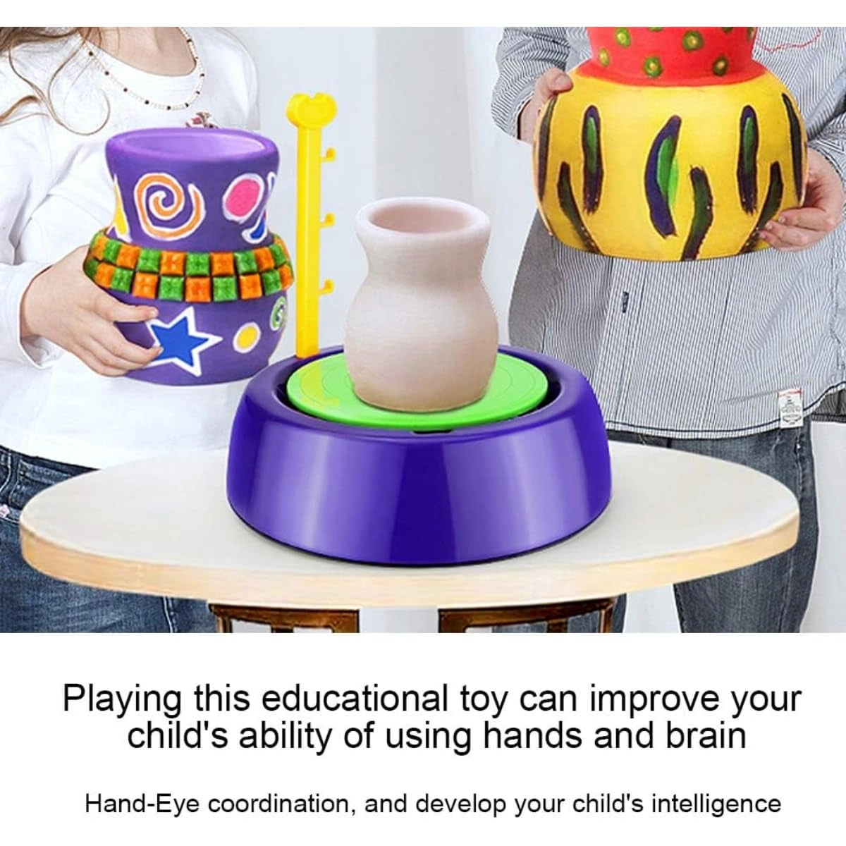 Kids Electric Pottery Wheel - air-dry clay