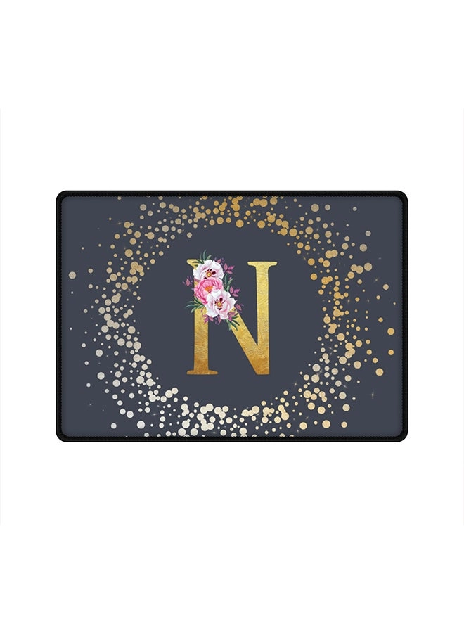 Stylizedd Alphabet N Cloth Gaming Mouse Pad - 35x25 cm