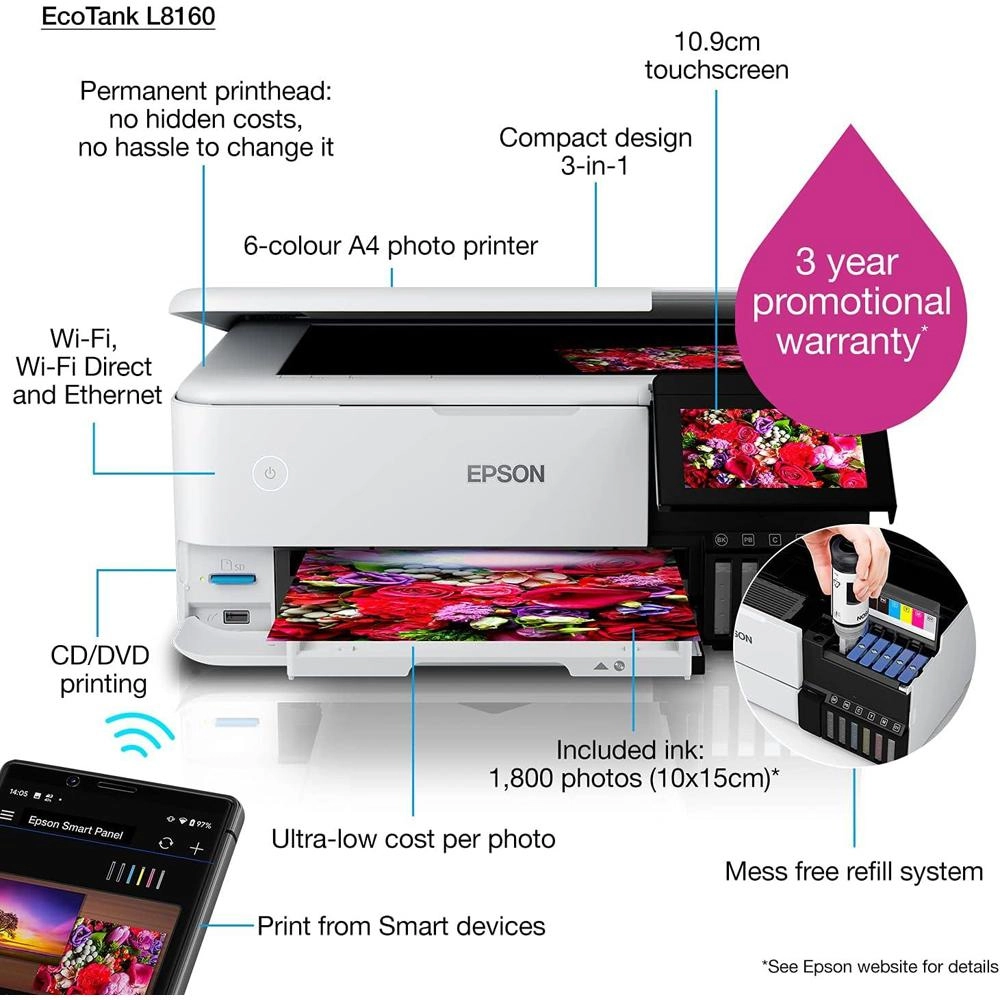EcoTank L8160 - 3-in-1 Ink Tank