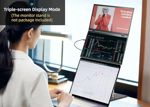 Triple Screen Portable Monitor - TS0417-B700ML-M934 15.6" 1080P FHD