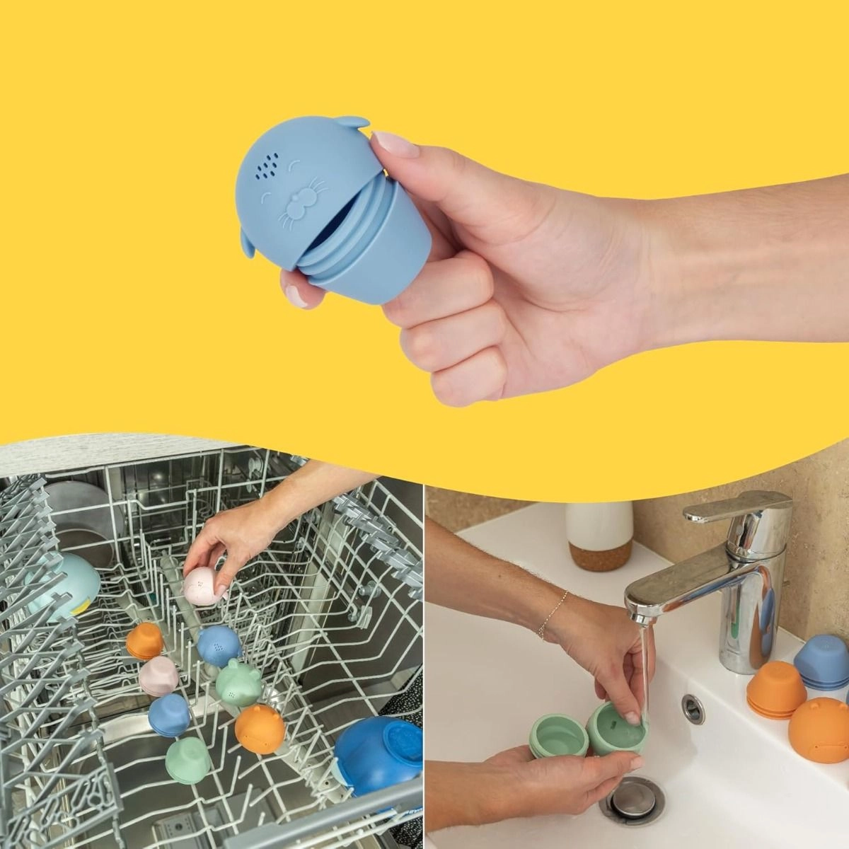 Open Sprinklers - Silicone Bath Toys Pack of 4