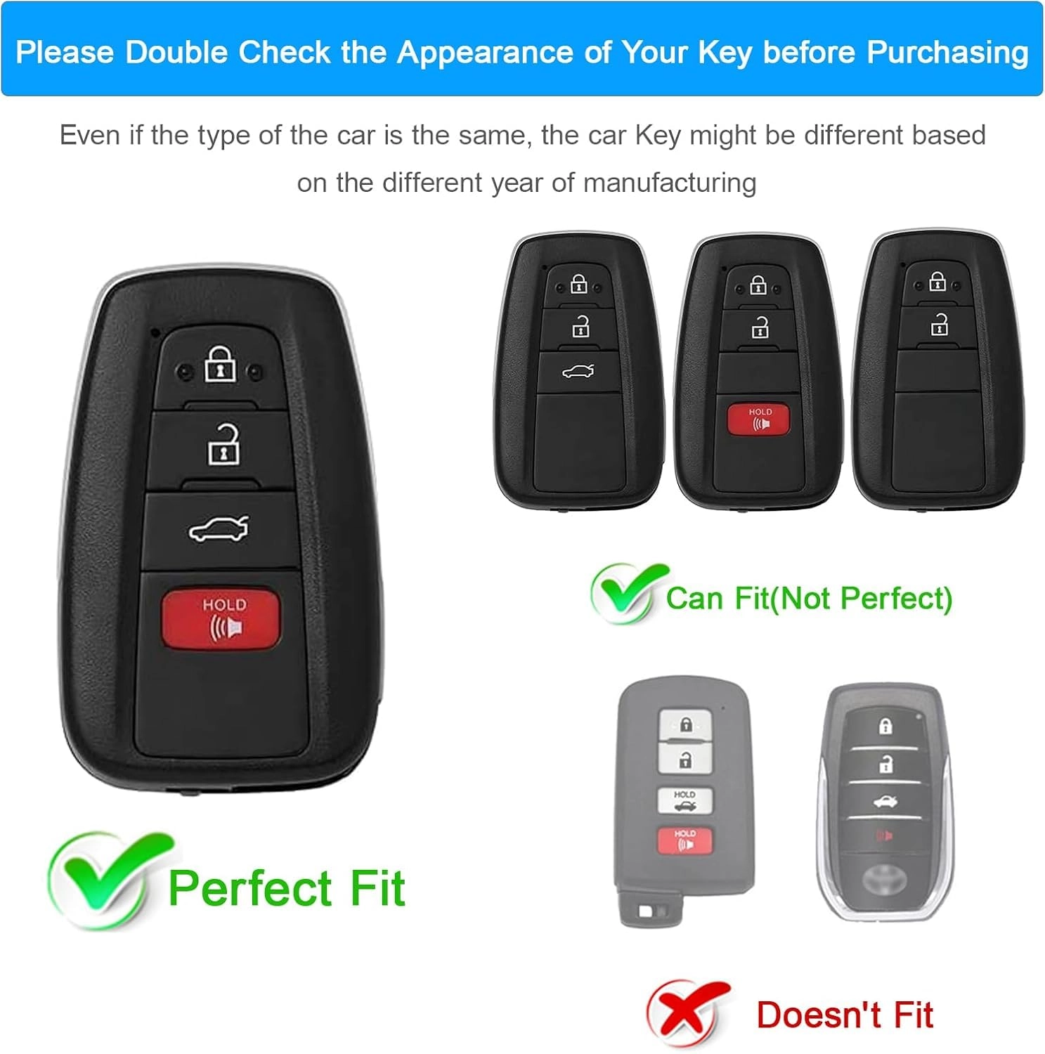 Car Key Cover - Solid