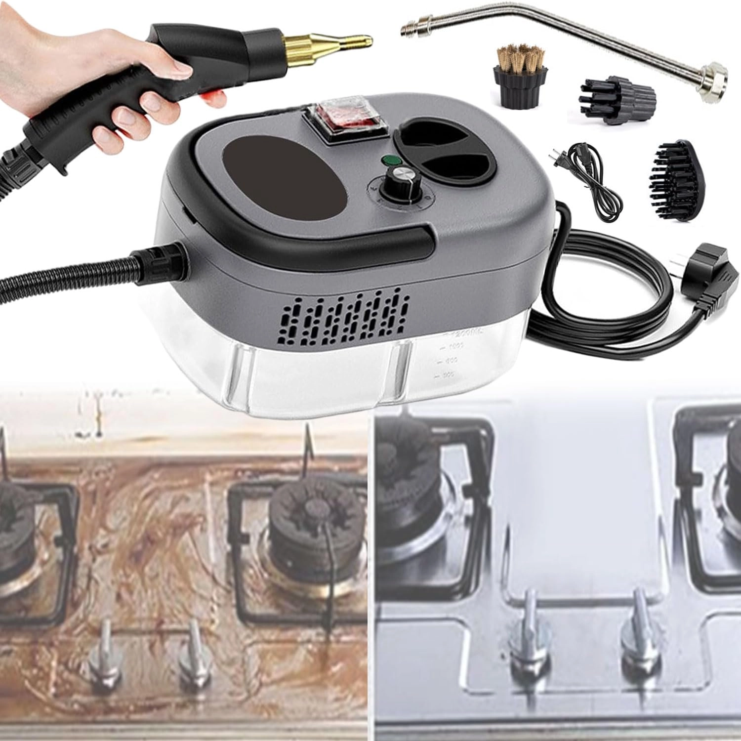 Steam Cleaner - 3BAR 1.2 Liters