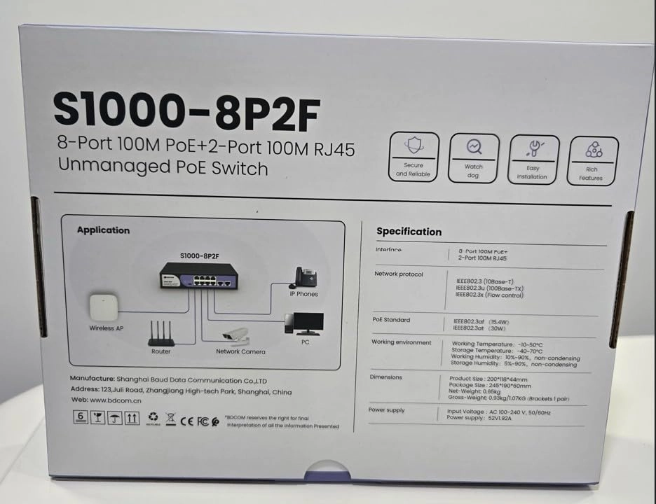 S1000-8P2F 10-ports