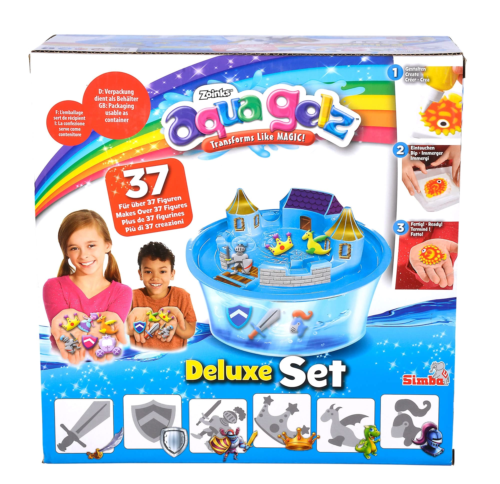 Simba Aqua Gelz - Deluxe Knight's Castle 8 Bottles