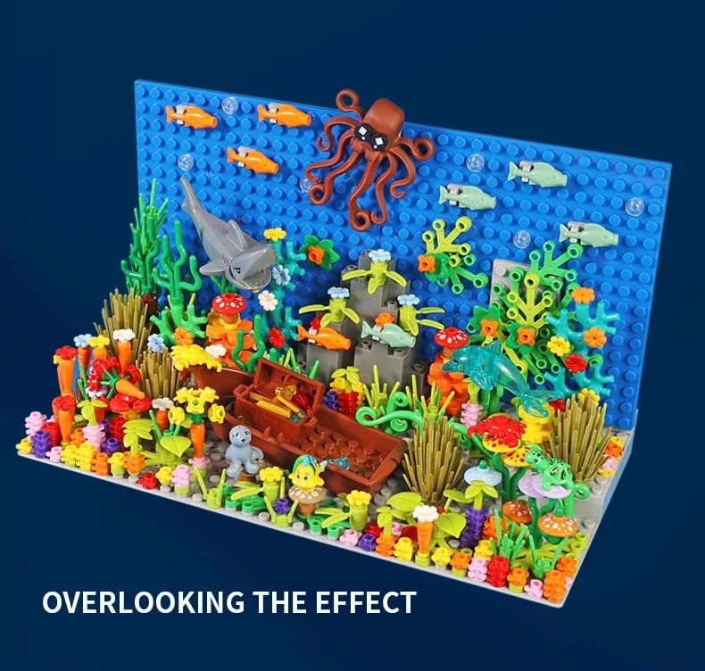 Underwater Aquarium Building Blocks - 400 pcs