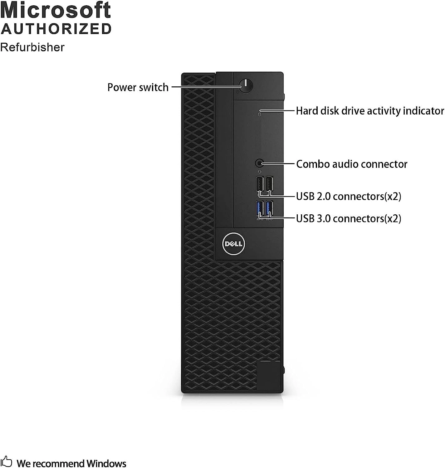 (Renewed) OptiPlex 3050 SFF - 16GB 256GB i5-6500