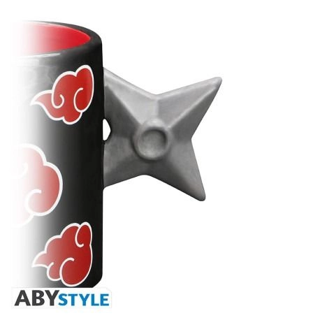 NARUTO SHIPPUDEN Shuriken Akatsuki Mug - 3D handle 460 ml