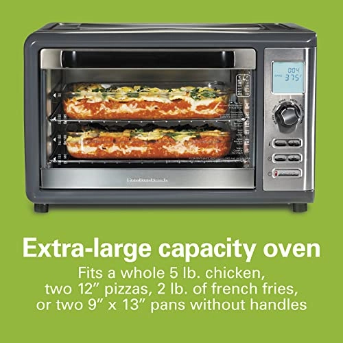 Air Fryer Countertop Toaster Oven - XL 1800 watts Grey