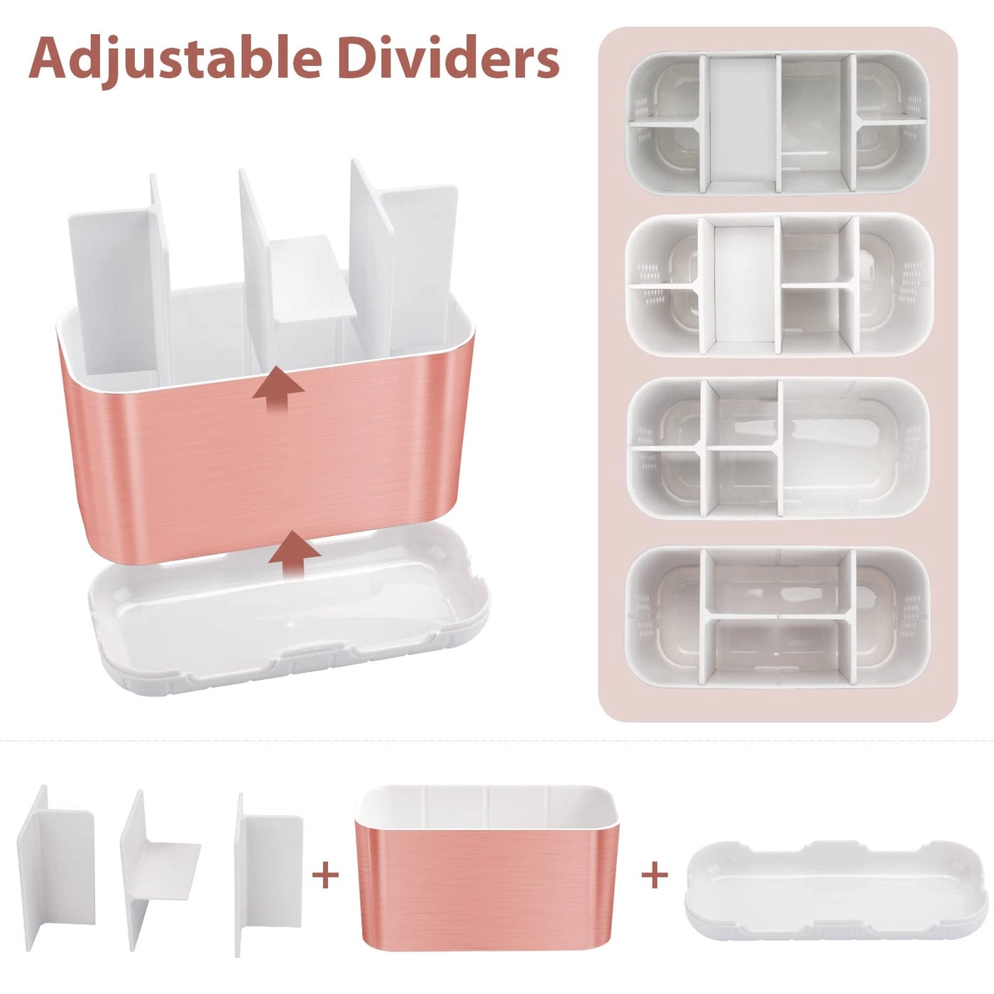 Toothbrush Holder - Black Bamboo Divider