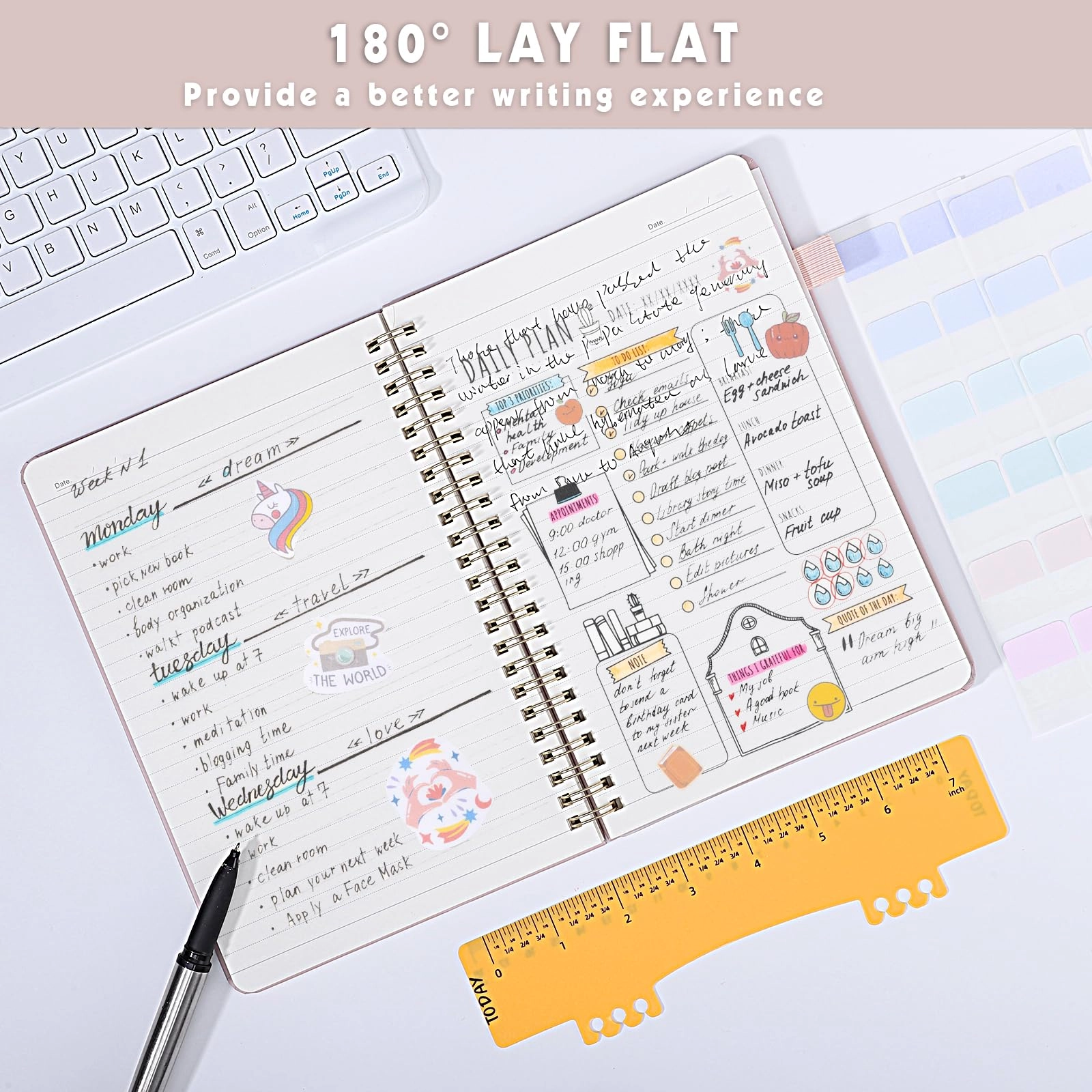 Notebook A5 Spiral - Lined 80 Sheets