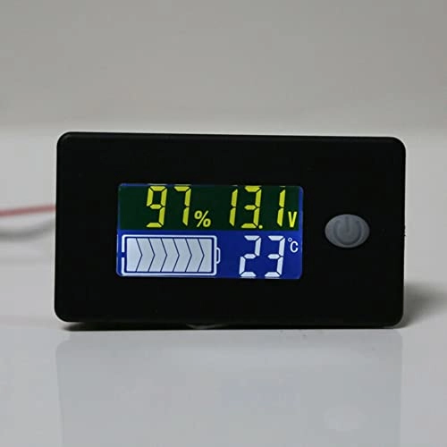 Battery Capacity Indicator - LCD Voltmeter Temperature Meter