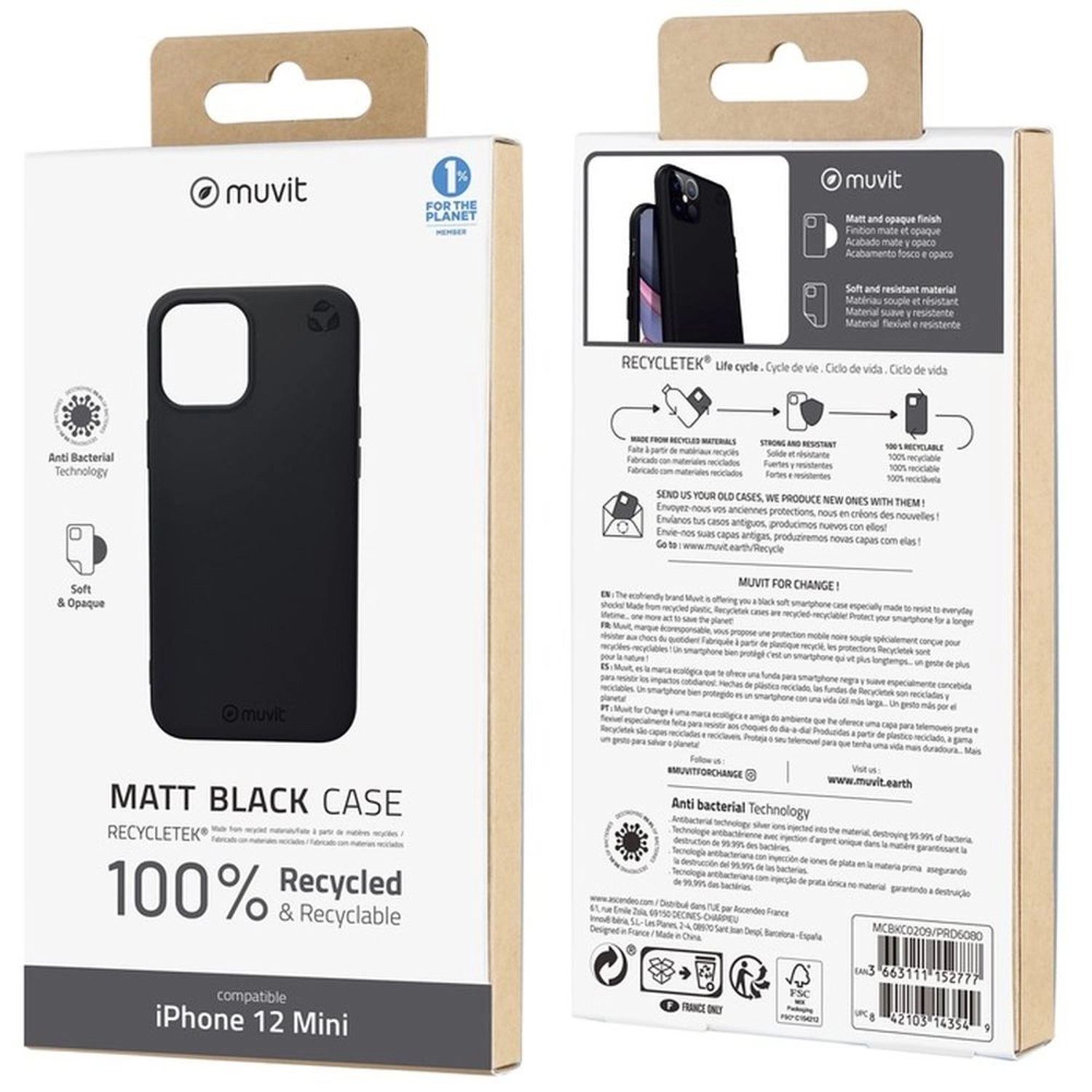 Antibacterial Soft Case for iPhone 12 Mini