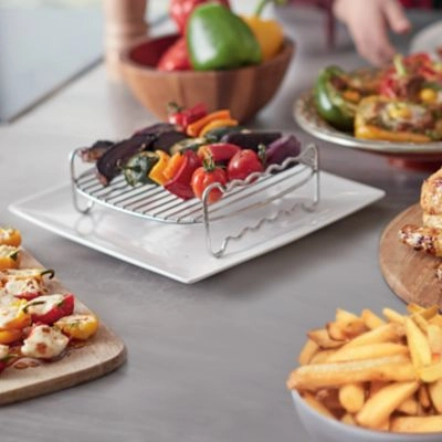 Double your cooking surface with the double layer accessory