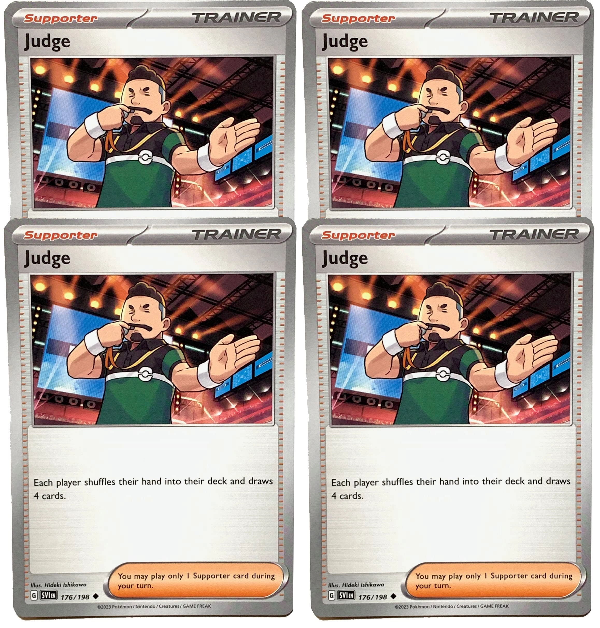 Pokémon Judge 176/198 - Scarlet & Violet - Trainer 4pcs