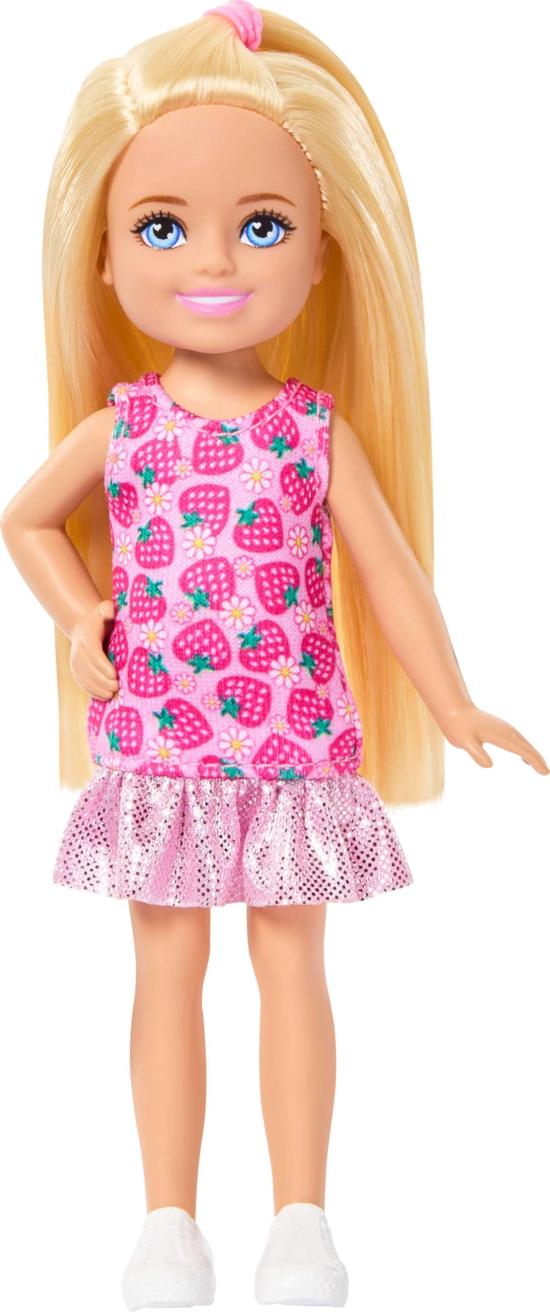 Barbie Chelsea Doll - 6 Inch Blonde Hair Strawberry Design Ages 3+