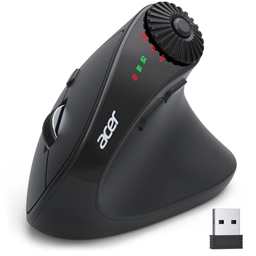 Dual Mode Ergonomic Mouse - Bluetooth 2.4G