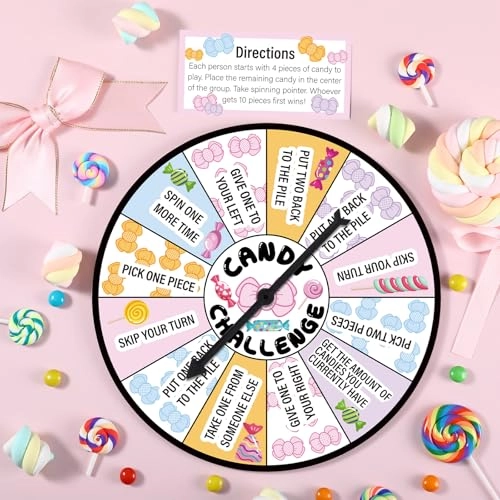 Candy Challenge Game Spinner - English 12 years and up