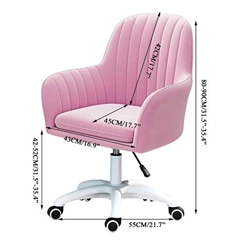 Velvet Task Chair - Adjustable Swivel Rolling Purple