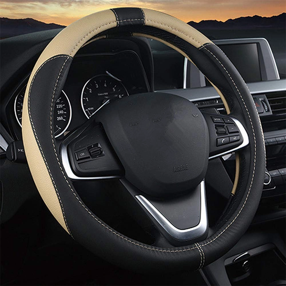 Leather Car Steering Wheel Covers