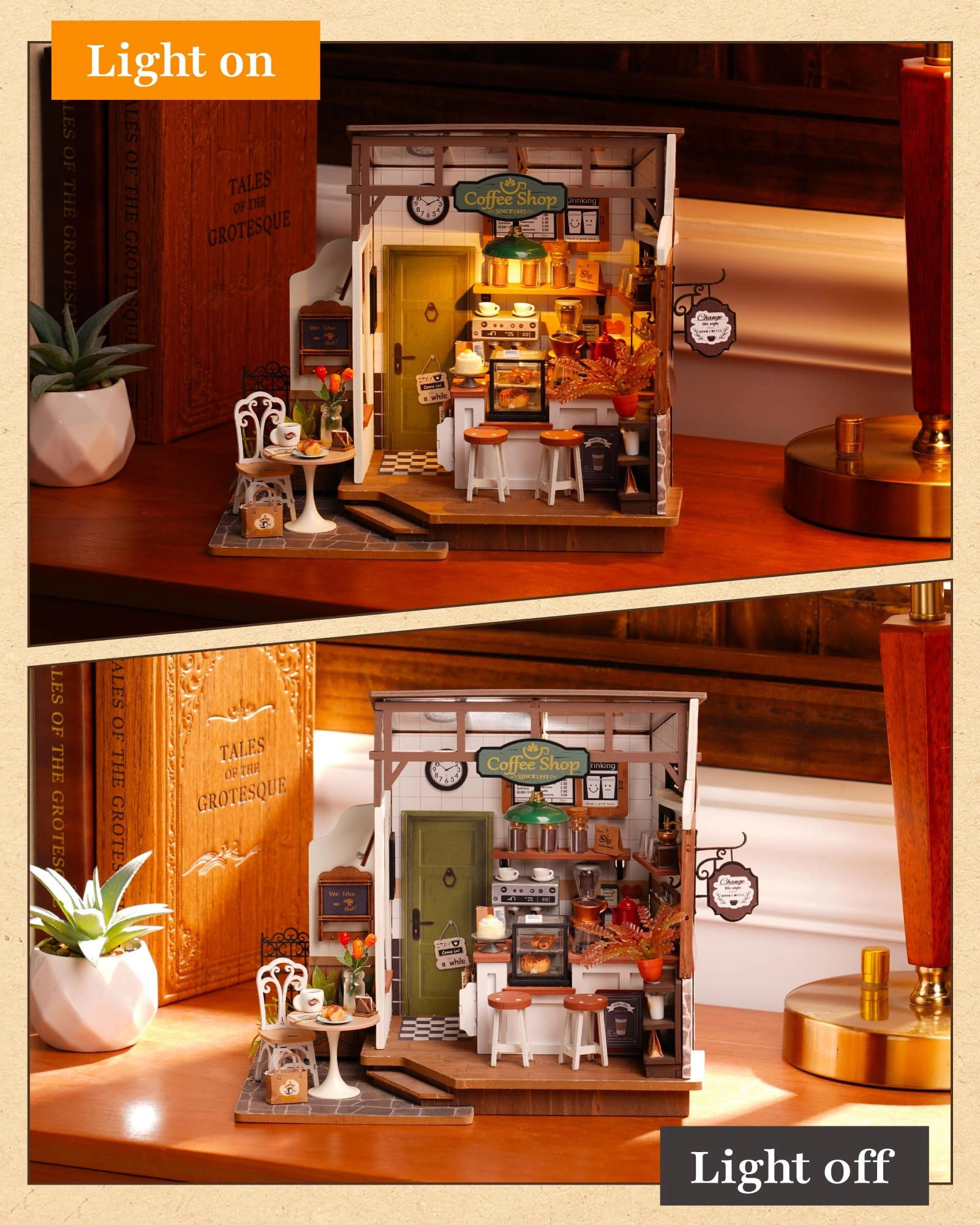 DIY Miniature House Kit - Hong Kong Bites Cafe