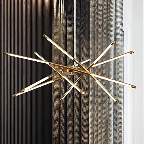 Modern Easy Chandeliers - 6/8/10/12 Lights Gold