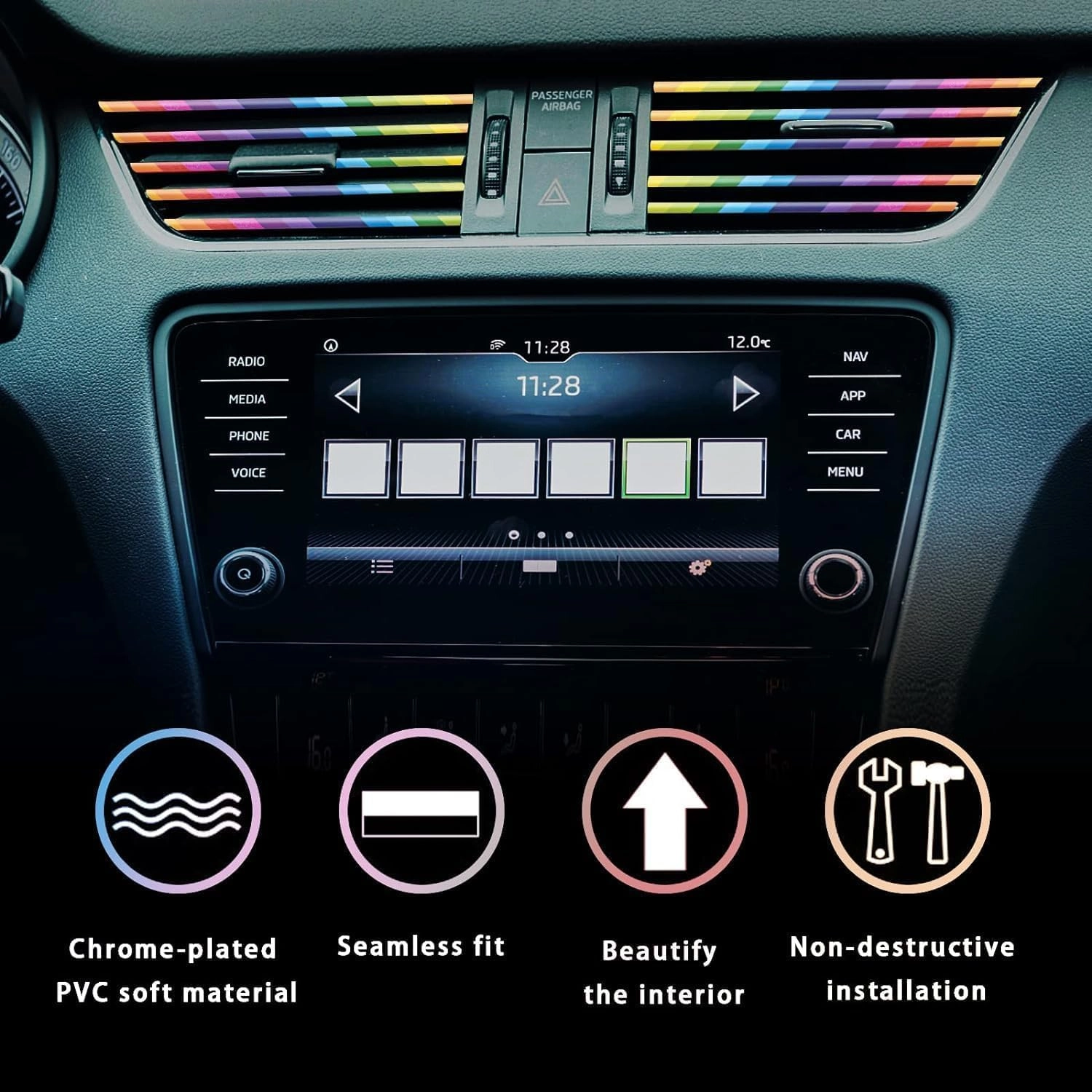 Universal Car AC Vent Decoration Strip