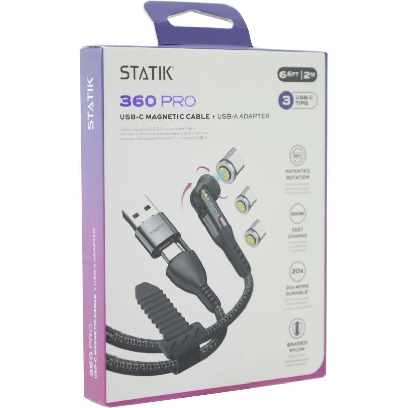 360 Pro Cable 100W USB-C to USB-C 2m Braided