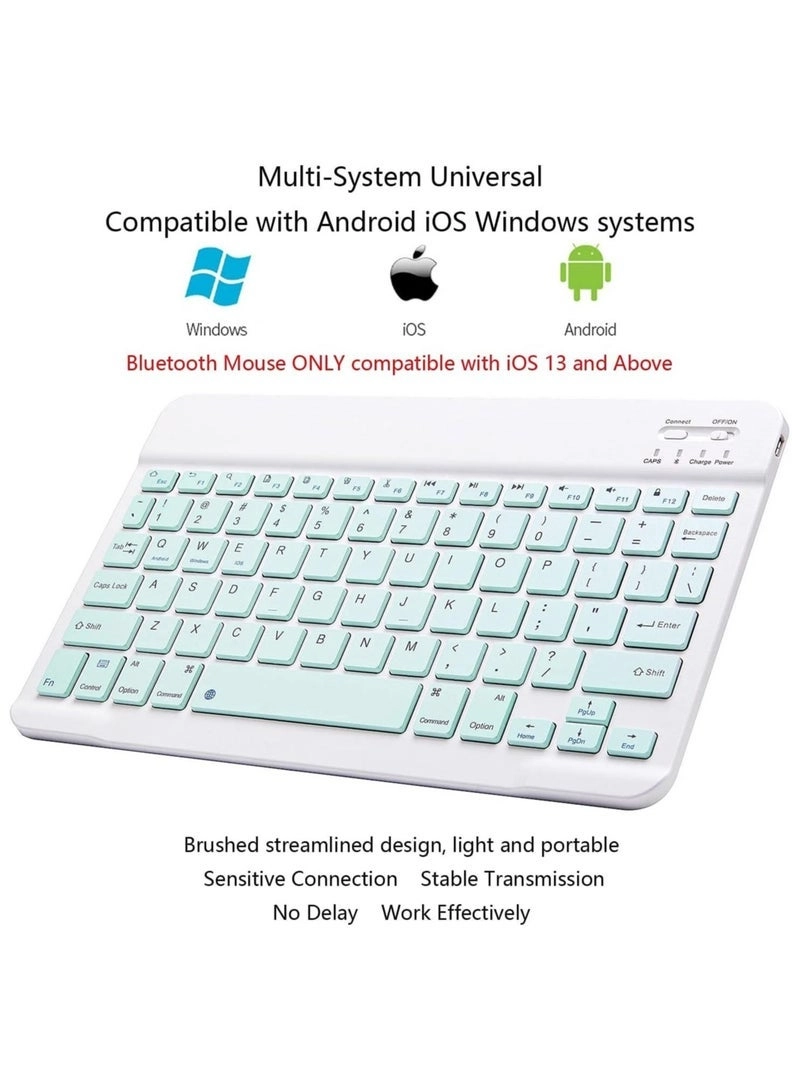Ultra-Slim Bluetooth Keyboard + Bluetooth Mouse