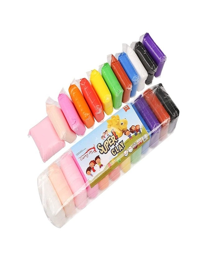 Fluffy Foam Clay - 12 Color 3 Tools 10 pcs.
