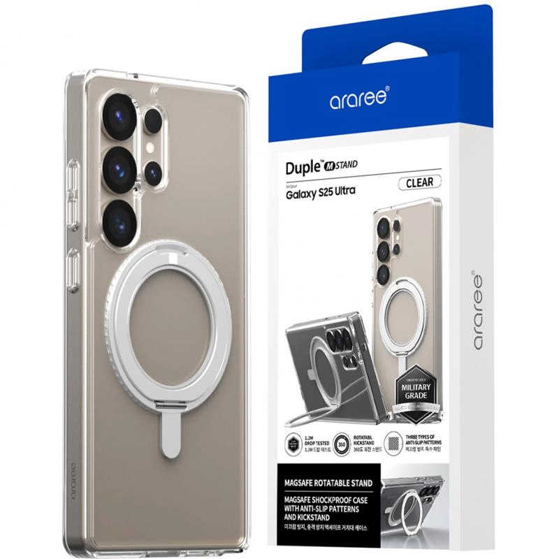 DUPLE M STAND Back Cover with MagSafe for iPhone 16 Pro